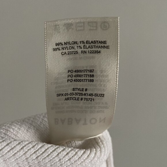 Aritzia Babaton Sculpt Knit One-Shoulder Cropped Tank in White - Picture 6 of 6